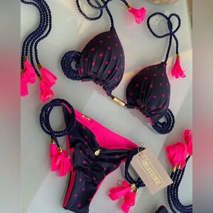NEW Beautiful Polkadot Brazilian Bikini